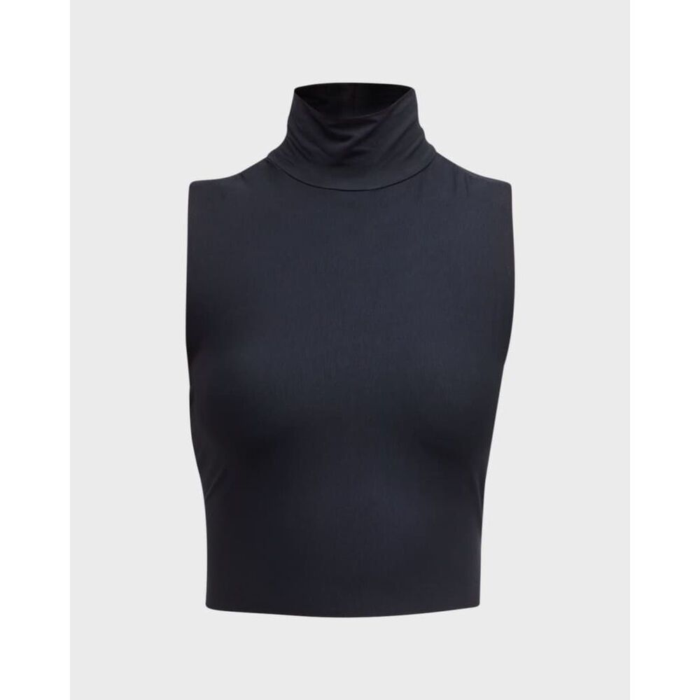 Commando Butter Sleeveless Cropped Turtleneck Top Size S